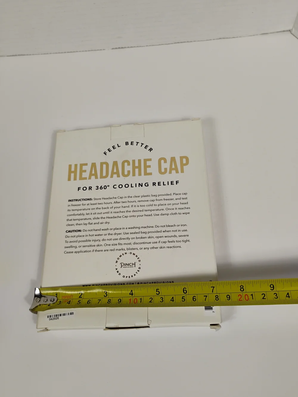Black Headache Cap - Cooling Relief Mask